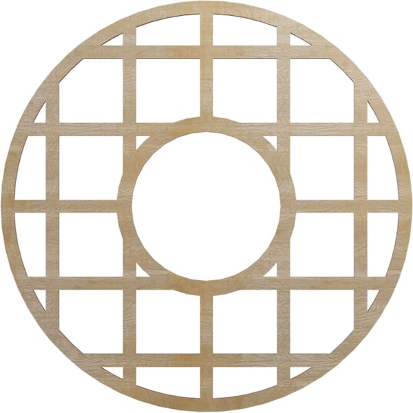 Ekena Millwork O'Neal Wood Fretwork Pierced Ceiling Medallion, Birch, 24"OD x 8 3/4"ID x 1/4"T CMWP24X24X0250ONBI - main